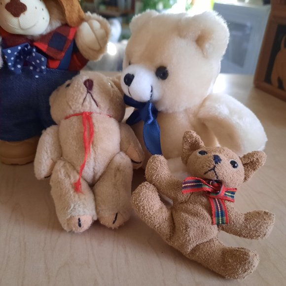 Vintage 80's Wendy's FURSKINS 7" Bears - Farrell, Hattie Set of 2 + extras! - Picture 14 of 16